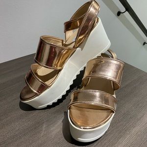 Steve Madden Rose Gold Sandals